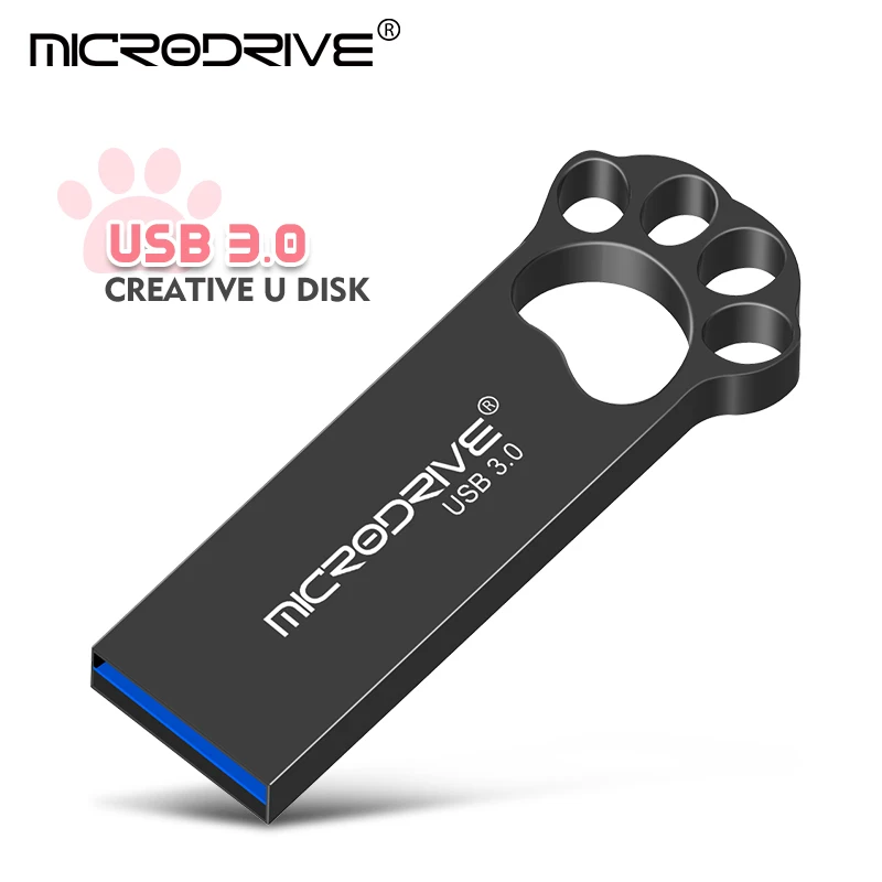 Cat claw metal USB 3.0 flash drive 16GB 32GB Pen drive waterproof pendrive 64GB 128GB thumb U disk memory Stick Gift usb flash drive,flash drive