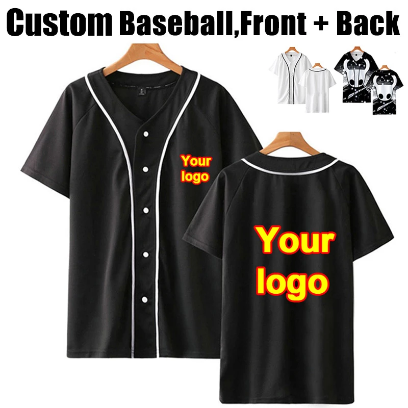 S6xl Plus Size Baseball Jersey Custom Logo Anime Number Printing