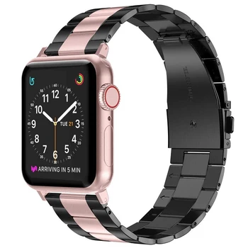 

Compatible for Apple Watch Series 5 Band Stainless Steel wrist Strap link bracelet for iWatch Series 5 4 40mm 44mm correa belt