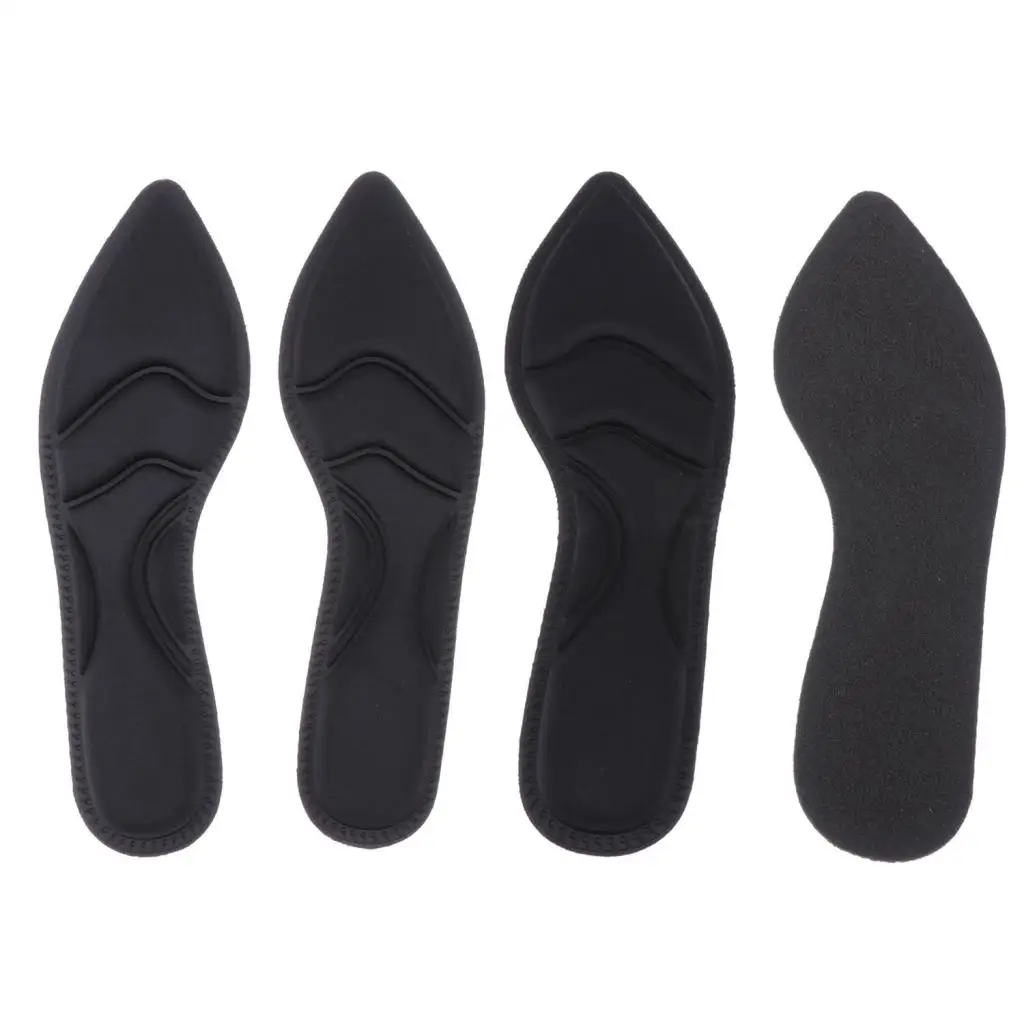 4 Pieces Breathable Foam Insole Universal Chest of Drawers Sport Models Shock Absorbers for Daily Use Man Woman Pads