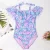 Бренд Leaf Print Girl One Piece Swimsuit Summer Girls Kids Swimsuit Детская Пляжная Одежда Kid Swimsuit Monokini A273