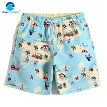 Новинка, летние мужские плавки, мультяшный принт, купальные шорты, быстросохнущие, для серфинга, plavky, для бега, трусы, сетка