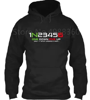 

1N23456 1 N 2 3 4 5 6 Motorcycle Motorbike Gear Shift Hoodie Hooded Hoody Gears New Winter Fashion Cotton Fleece Sweatshirts