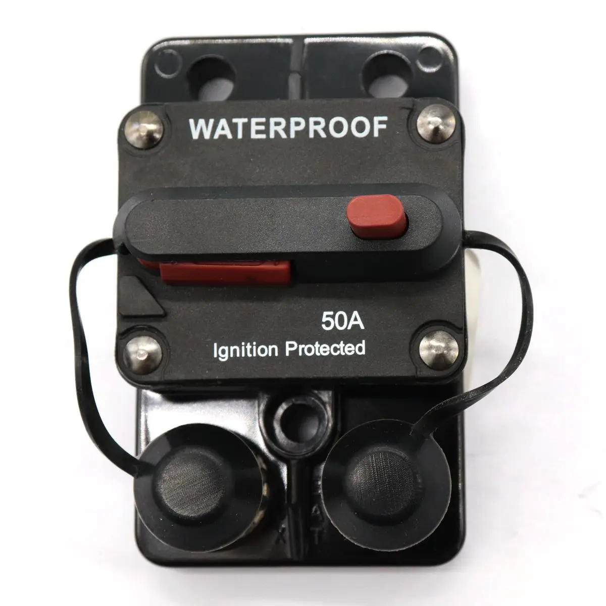 

Ship Caravan New Style Hand Reset Circuit Breaker with Switch Button Double Double-screw Bolt Overload Protector 50A