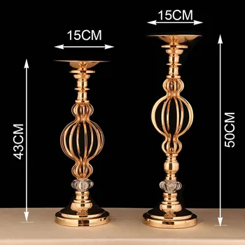 

Flower Vase Candle Holder Stand Rack Wedding Road Leading Floral Decorations New Wedding Props Wholesale