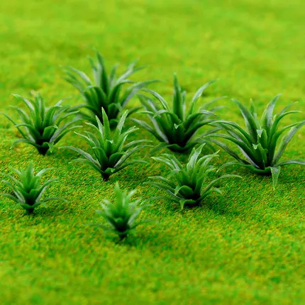 

Building sand table model making material DIY handmade landscape plastic flower model flowers green grass small flowers sword le