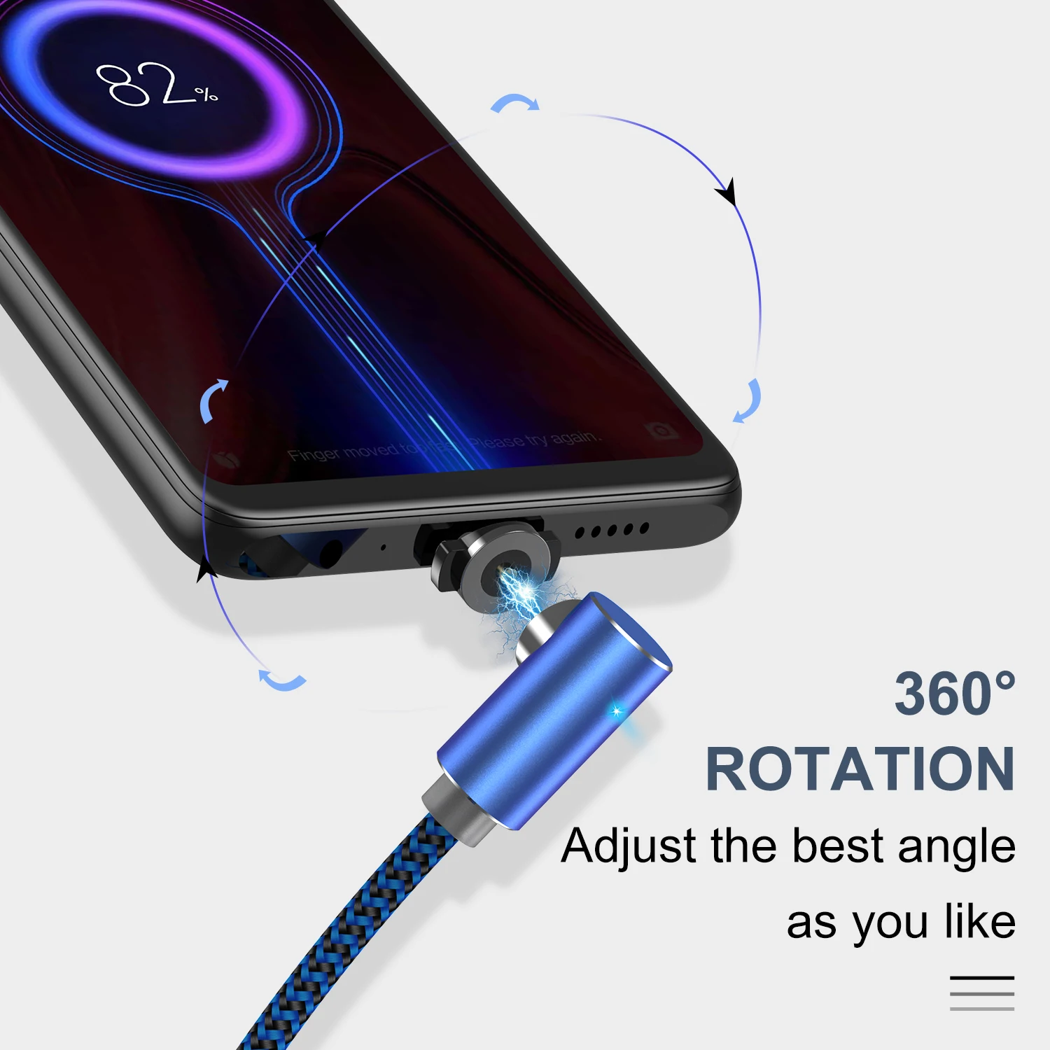 GTWIN магнитное зарядное устройство Micro USB кабель для iPhone Xiaomi Redmi Note 7 Pro мобильный телефон 90 градусов Магнит usb type C зарядный провод