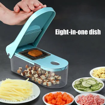 

Newly 8 In 1 Multi-functional Manual Onion Chopper Vegetable Slicer Household Tool TE889