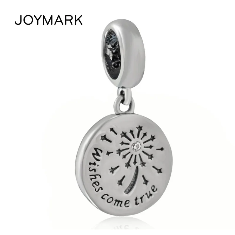 

925 Silver Beads Firework Pendant WISHS COME TRUE Sterling Silver Dangle Beads DIY European Charm Jewelry Accessories SDC950