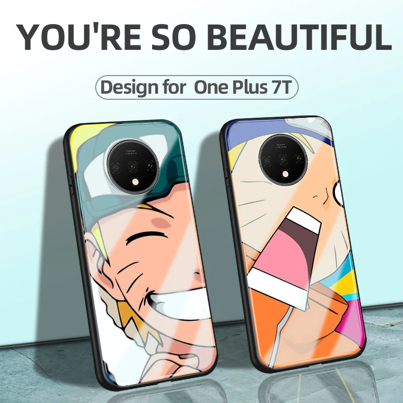 Чехол для Oneplus 7t инновационный Забавный удзумаки Луффи 1 + стеклянный чехол oneplus |