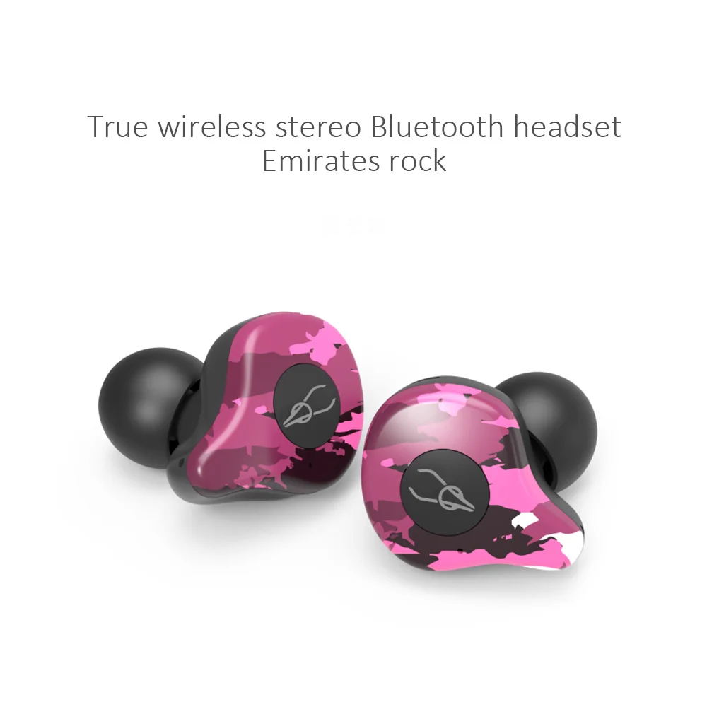 Sabbat E12 наушники Bluetooth 5,0 гарнитура камуфляж бинауральные звонки музыка Спорт Беспроводная Bluetooth гарнитура с зарядным устройством