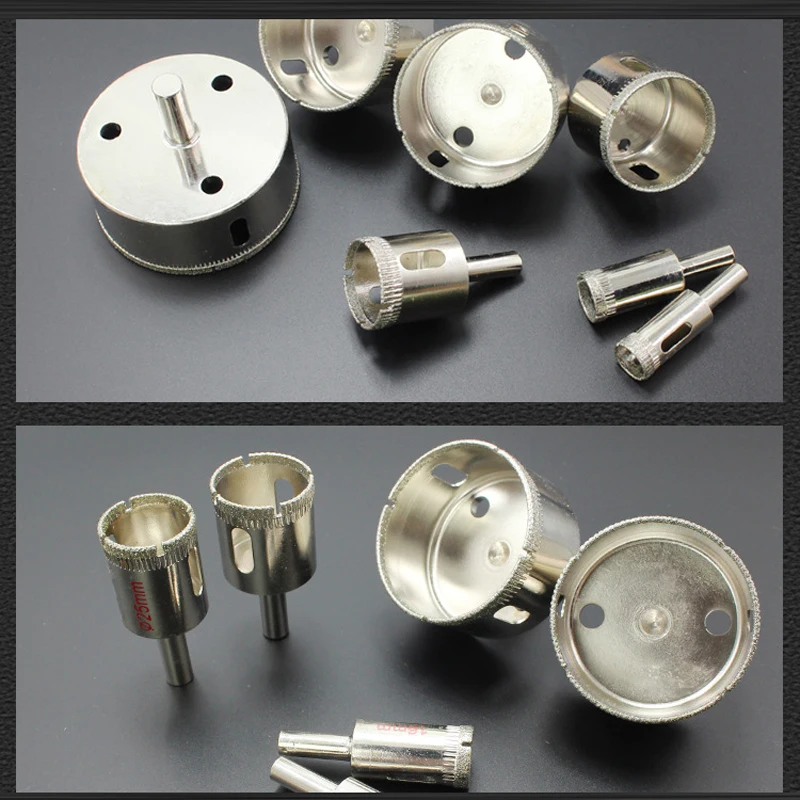 

75-200mm Diamond Drill Bits Glass Tile Hollow Core Extractor Remover Tools Hole Saws for Glass Ceramics Porcelain Granite