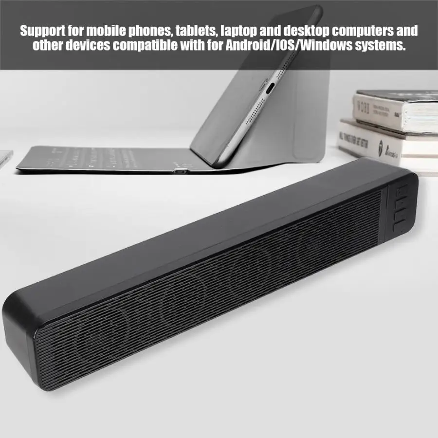 Домашний Bluetooth 4,2 полосный динамик тяжелый бас для настольного ноутбука компьютера мобильного телефона