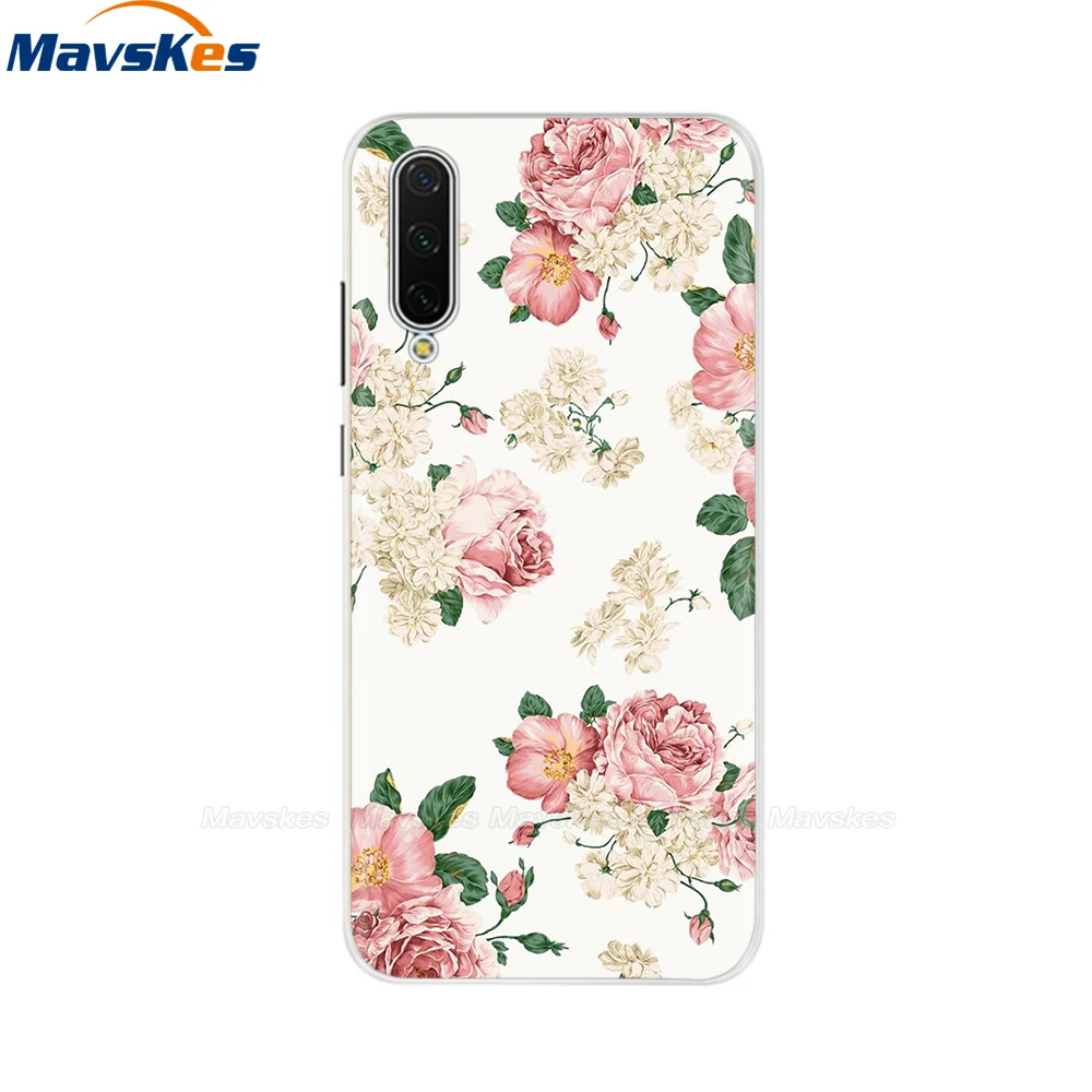 Для Xiaomi mi A3 чехол mi A3 Lite чехол с цветочным бампером Мягкий силиконовый чехол из ТПУ для Xiaomi mi A2 Lite чехол mi A2 защитное покрытие - Цвет: 26