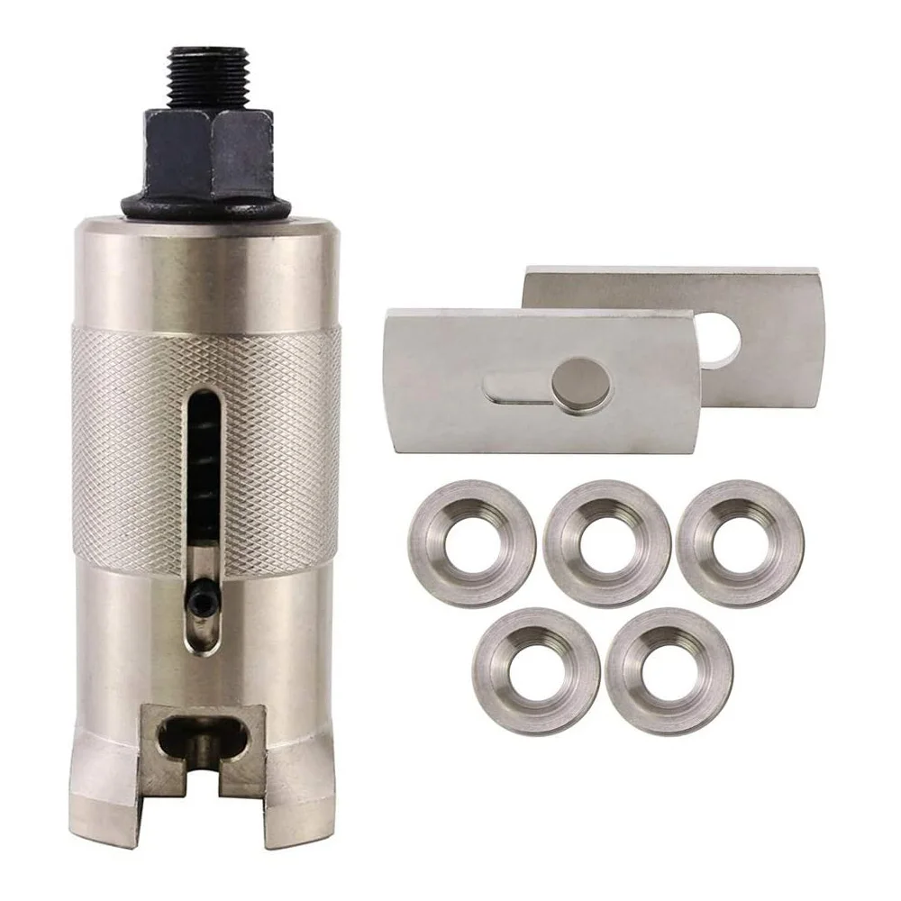 Locksmith Tool Professional Lock Cylinder Puller with 2 Packs Flange5pcs Gasket Cylinder Core Puller Pick Lock Nail Puller