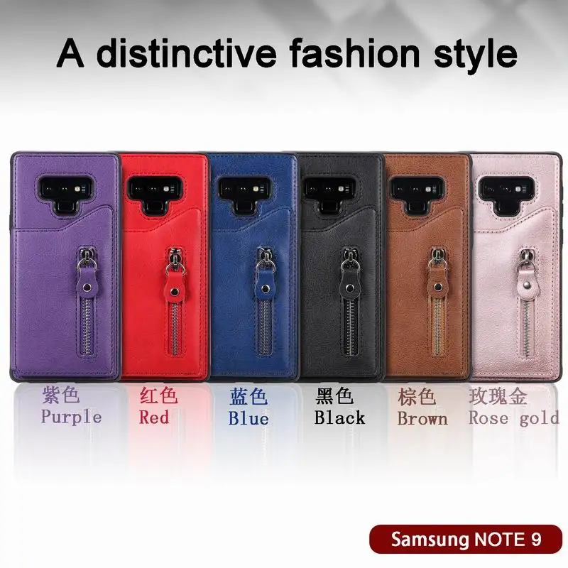 Чехол-кошелек в стиле ретро на молнии для Samsung Galaxy S8 S9 S10 5G Plus S10E A50 Note 10 10+ Note 8 9, Чехол-держатель для карт, чехол для телефона