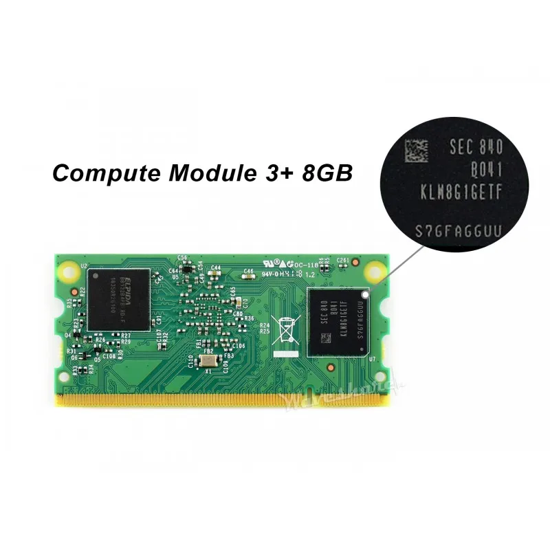 Вычислительный модуль 3+ с 8 ГБ/16 ГБ/32 ГБ флеш-память EMMC CM3+ Lite с Broadcom BCM2837B0 Cortex-A53 64 бит 1,2 ГГц для Raspberry Pi 3 Модель B