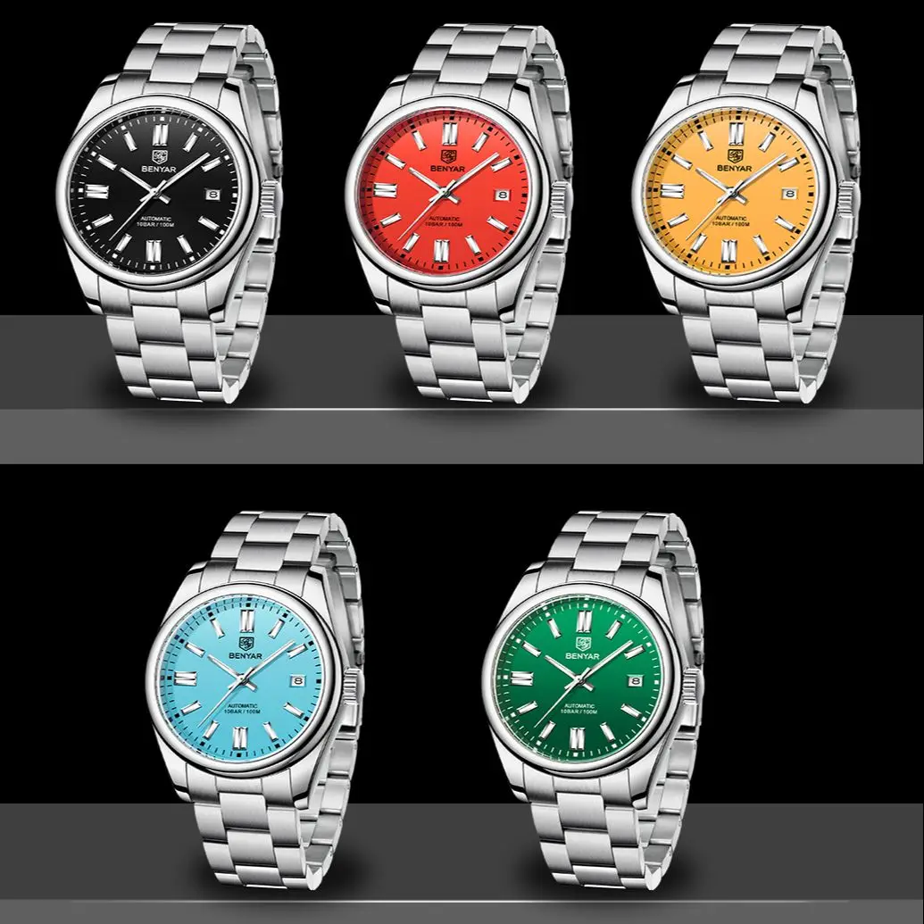 2021 39MM herren Uhren Mechancial Uhr Männer Luxus Automatische uhr für männer Edelstahl Wasserdichte Uhr Mann_voghion.com