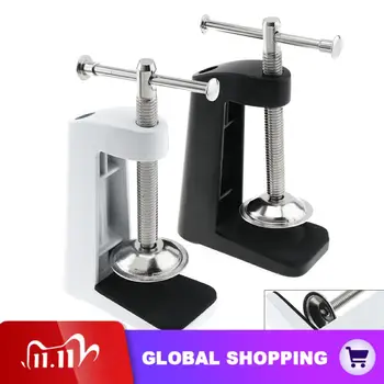 

Aluminum Alloy Adjustable Desk Lamp Fixed Base Clamp Holder Clip Stainless Steel Swing Arm for DIY Universal Hose Table Lamp