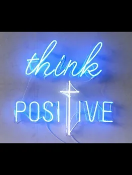 

Neon Sign Think Positive neon sign Beer Bar Pub Handcrafted real glass neon signboard neon lights for rooms anuncio luminoso
