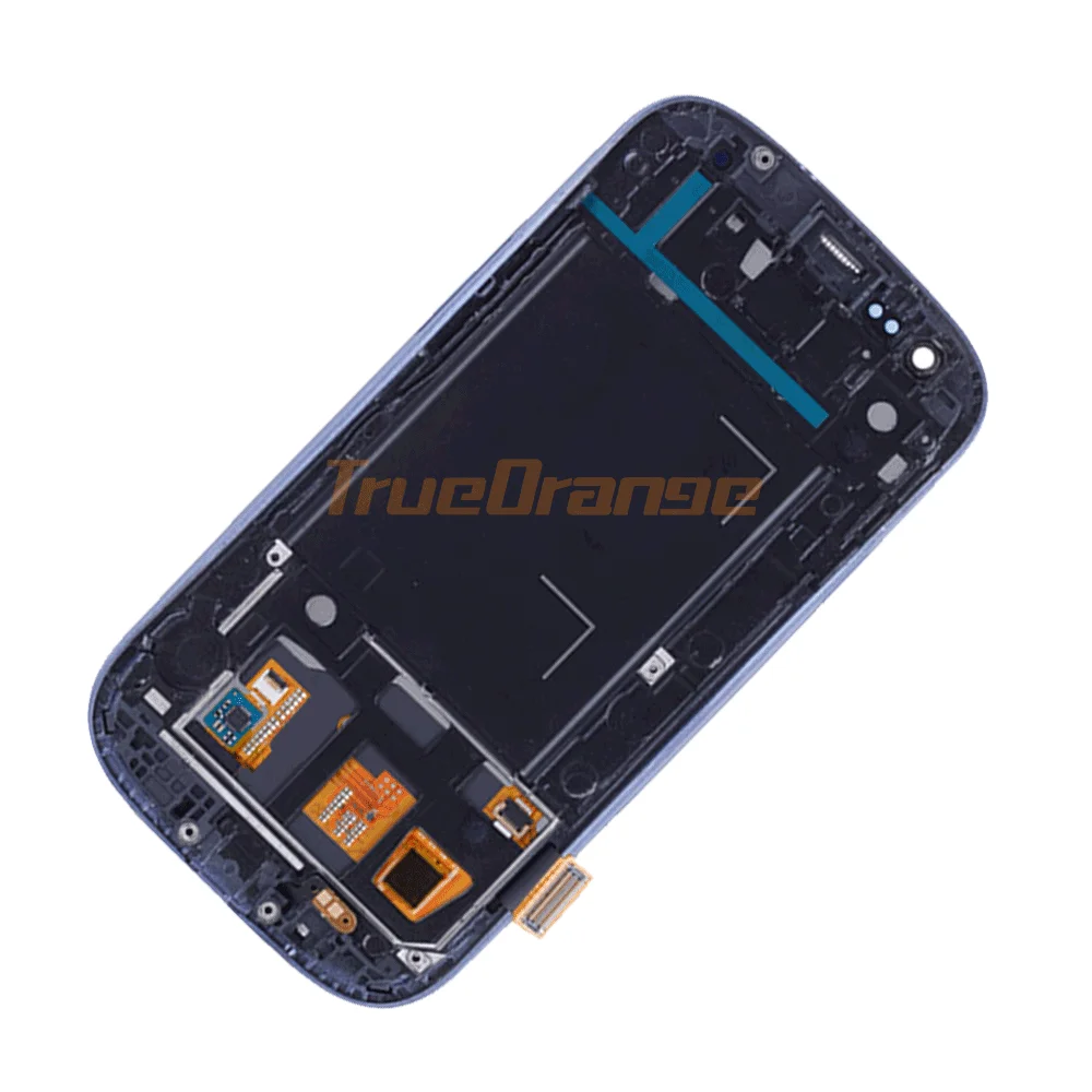 ЖК дисплей Super AMOLED для SAMSUNG Galaxy S3 сенсорный экран с рамкой i9300 i9305 i747 i535 T999|Экраны