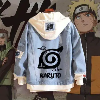 

Naruto 3d Anime Hoodie Kakashi hatake Cartoon Sweatshirt Men Women Long Sleeve Thin Outerwear Casual Pullovers Denim Jacket
