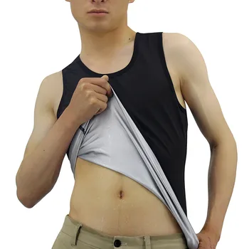 

Men's Hot sales in 2020 Sweat Sauna Vest Body Shapers Vest Waist Trimmer Slimming Vest Shapewear Waist trainer Corset Sweatshirt
