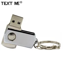 TEXT ME реальная емкость металлическая модель usb2.0 4 ГБ 8 ГБ 16 ГБ 32 ГБ флеш-накопитель USB флеш-накопитель 64 Гб креативная флешка