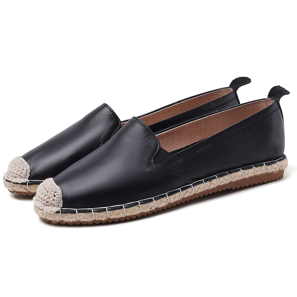 

SARAIRIS Female Casual Light Genuine Leather Flats Elegant Solid Flat Flats Women Summer Brand Design Shoes Woman