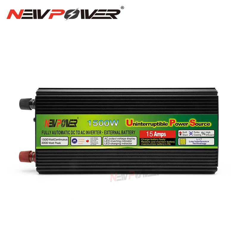 1500W POWER INVERTER 1500 watt DC 24V TO AC 220v -240V DISPLAY