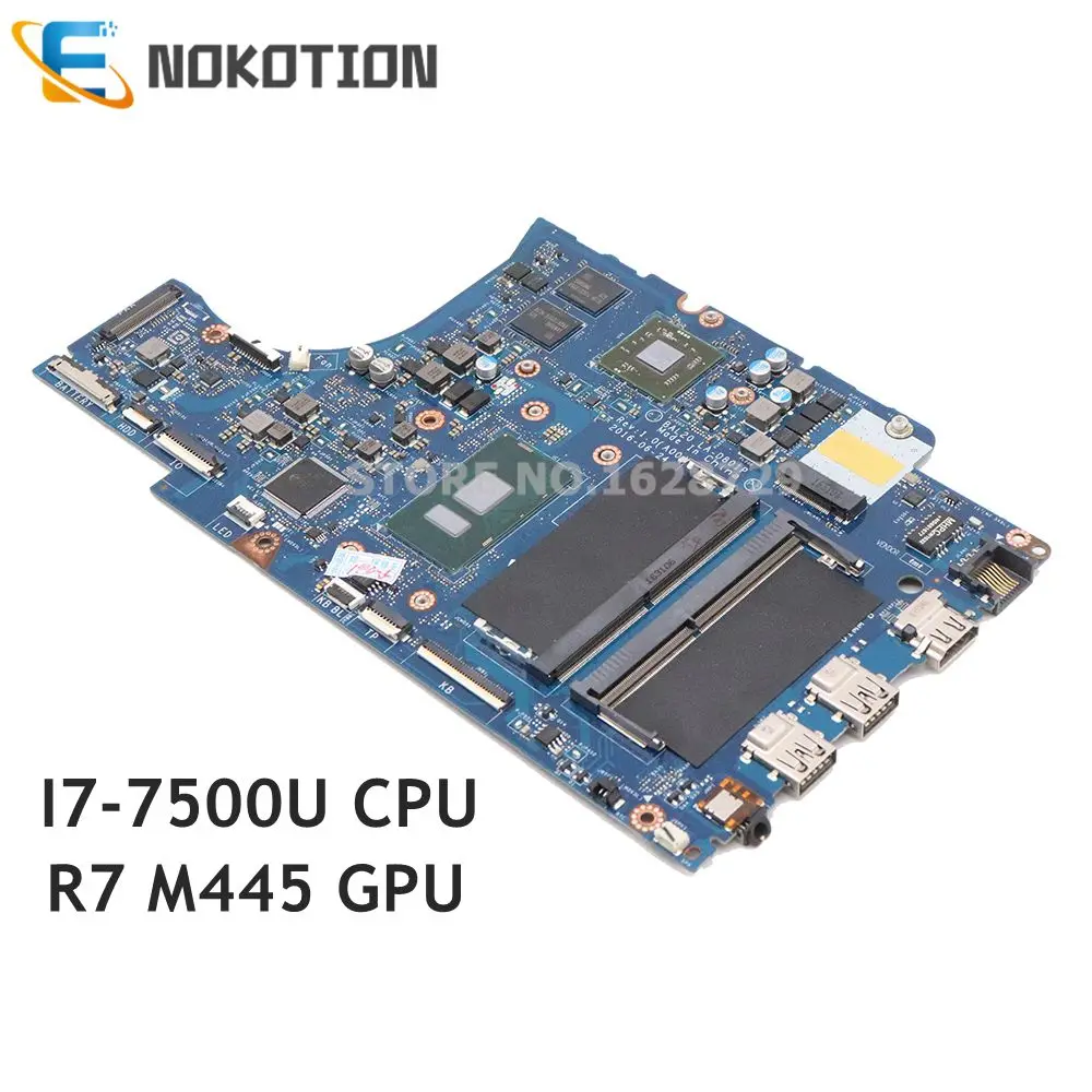 NOKOTION CN-0CV3V4 BAL20 LA-D801P материнская плата для ноутбука Dell Inspiron 15-5567 5567 Материнская плата ноутбука DDR4 I7-7500U Процессор R7 M445 GPU