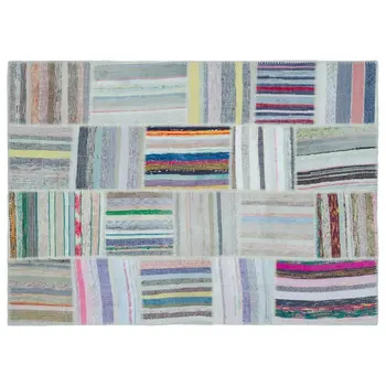 

Handmade Multicolor Vintage Patchwork Rug Area Rug 160x224 Cm-5'3''X7'4''