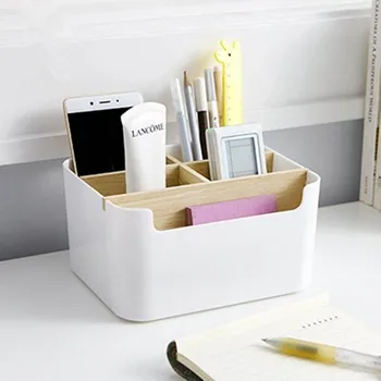 

Multipurpose Desk Organizer Desktop Stationery Storage Box Remote Control Holder