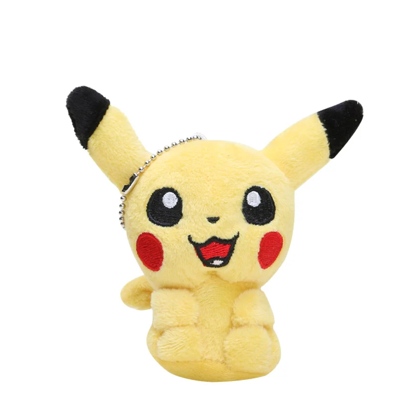 Такара Tomy подлинный Покемон Пикачу Eevee плюшевые игрушки snorlax Charmander Bulbasaur животные плюшевые мягкие игрушки для детей подарок - Цвет: 10cm keychain2