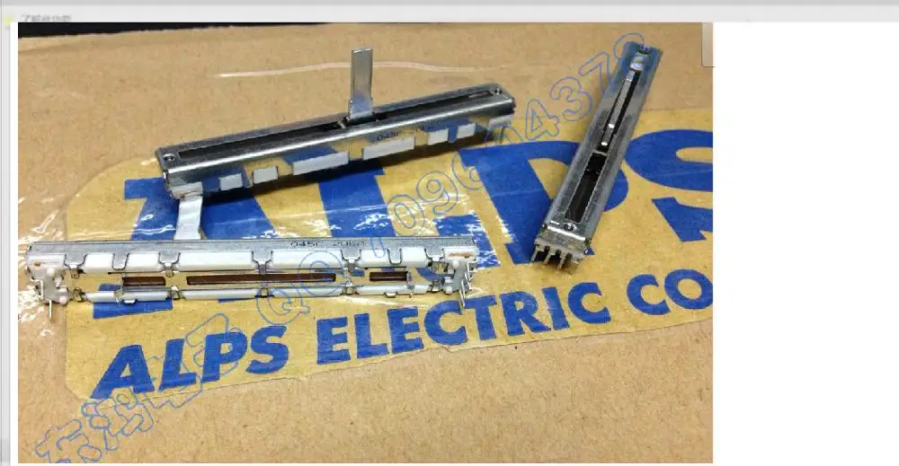 

2PCS/LOT ALPS 7.5 cm straight sliding potentiometer A20K single fader long handle 15MM