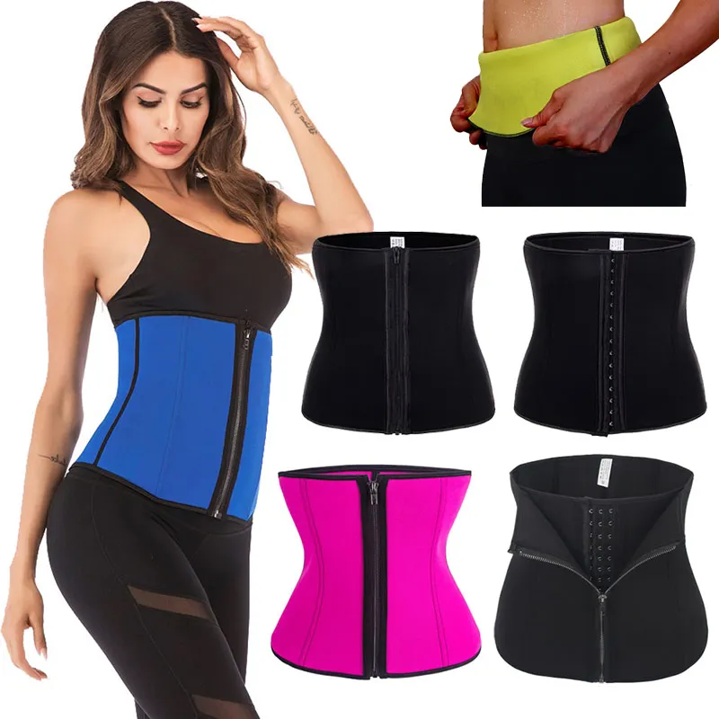 

FLORATA Wome Body Shaper 7 Steel Bone Control Waist Trainer Belt Slimming Waist Trainer Corset Girdle Belt Modeling Strap Binder