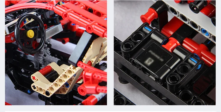 Technic гоночный автомобиль Enzo Ferraring 599 GTB Fiorano 1:10 строительные блоки кирпичи совместимые lepinblocks 8145 модель гонщика игрушки подарки