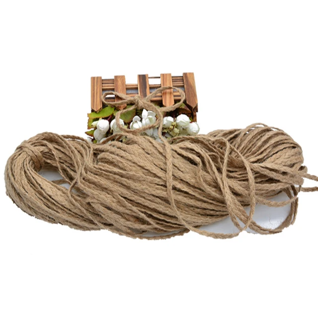 Natural Jute Rope Cord Twine Ribbon Craft DIY Wedding Jute String