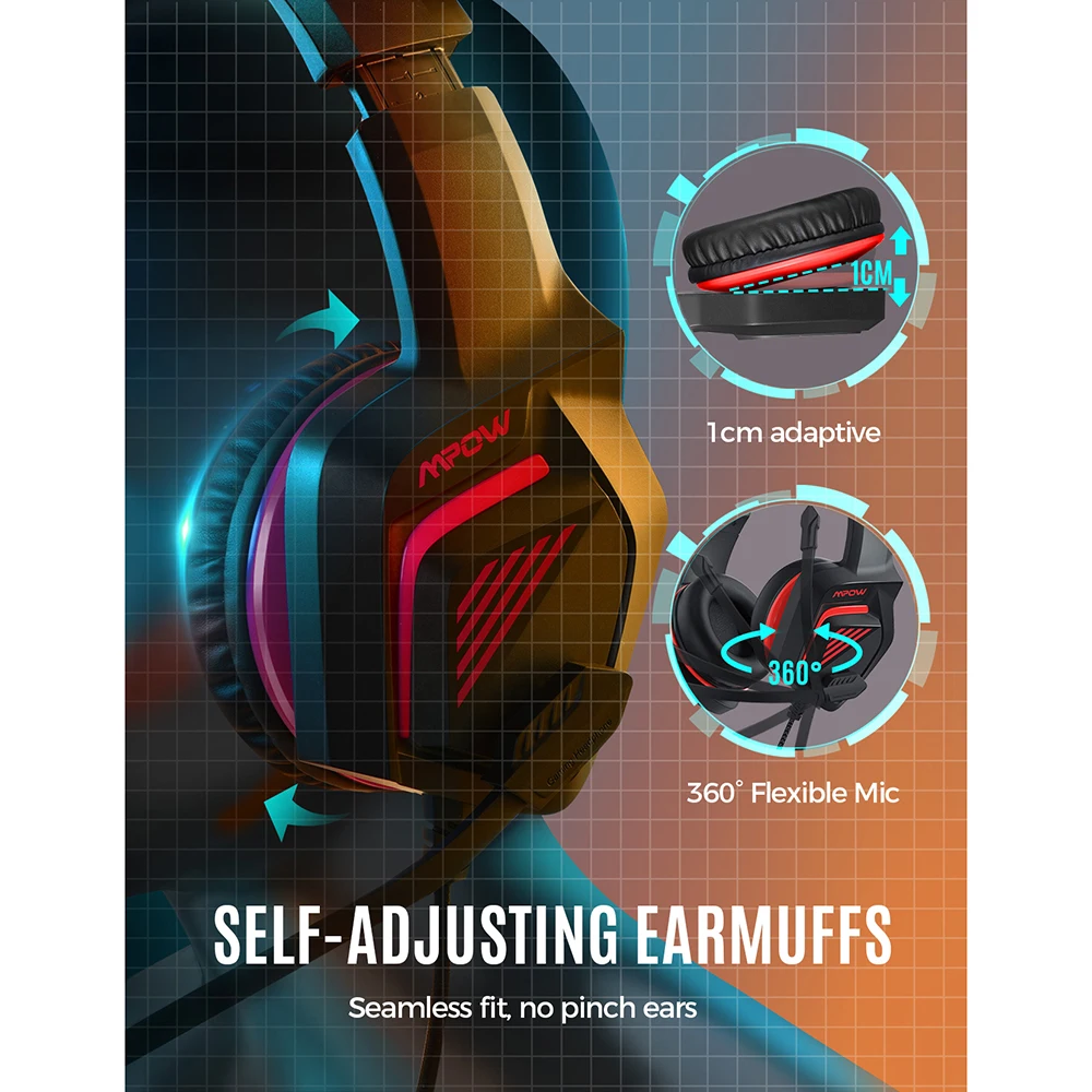 Mpow Eg11 Gaming Headset 3.5mm Wired 