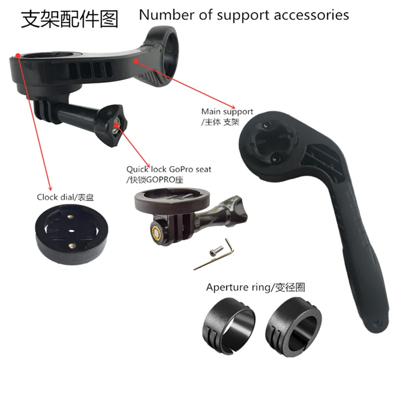 MTB Road Wahoo Mount Plastik Gopro Bike 