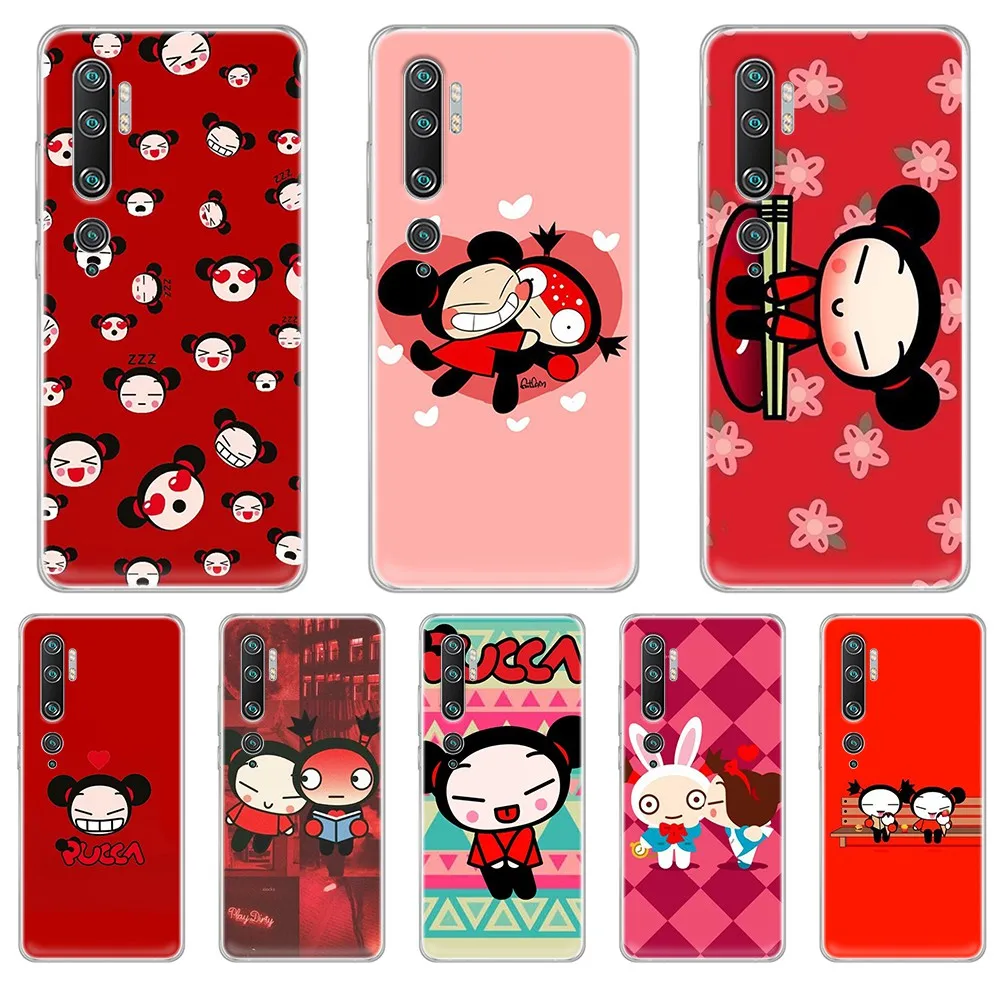 Pucca Китай кукла Гару 3D Оболочка Чехол прозрачный чехол для телефона Корпус XIAOMI mi 3