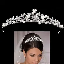 Rhinestone Pearl Bridal Crown Headband Headdress, Wedding Crown, Ladies Hair Accessories, Hair Accessories