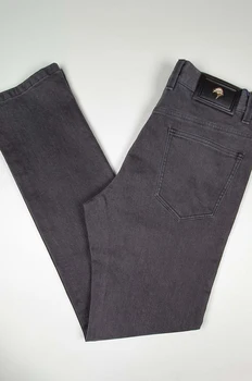 

BILLIONAIRE Jeans Cowhide Cotton men 2019 new winter Thick Business comfort embroidery European size big zipper free shipping