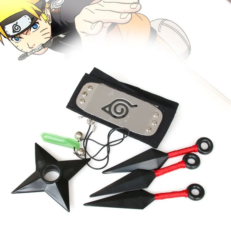 Набор аксессуаров для косплея Uchiha Itachi Akatsuki искусственное кольцо оружие кунаи