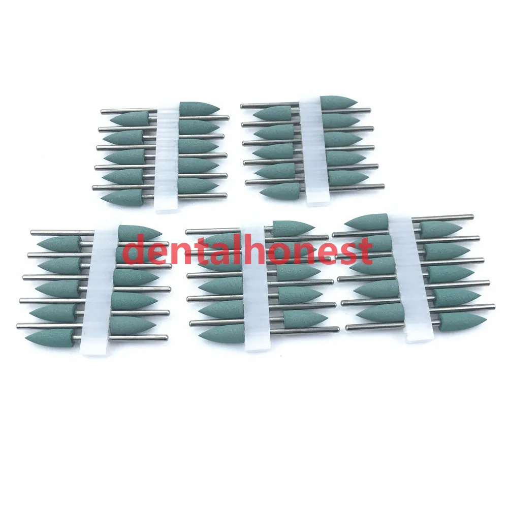 50pcs green Стоматологические полировальные инструменты из силиконовой резины 2,35 мм для отбеливания зубов - Цвет: 50pcs green