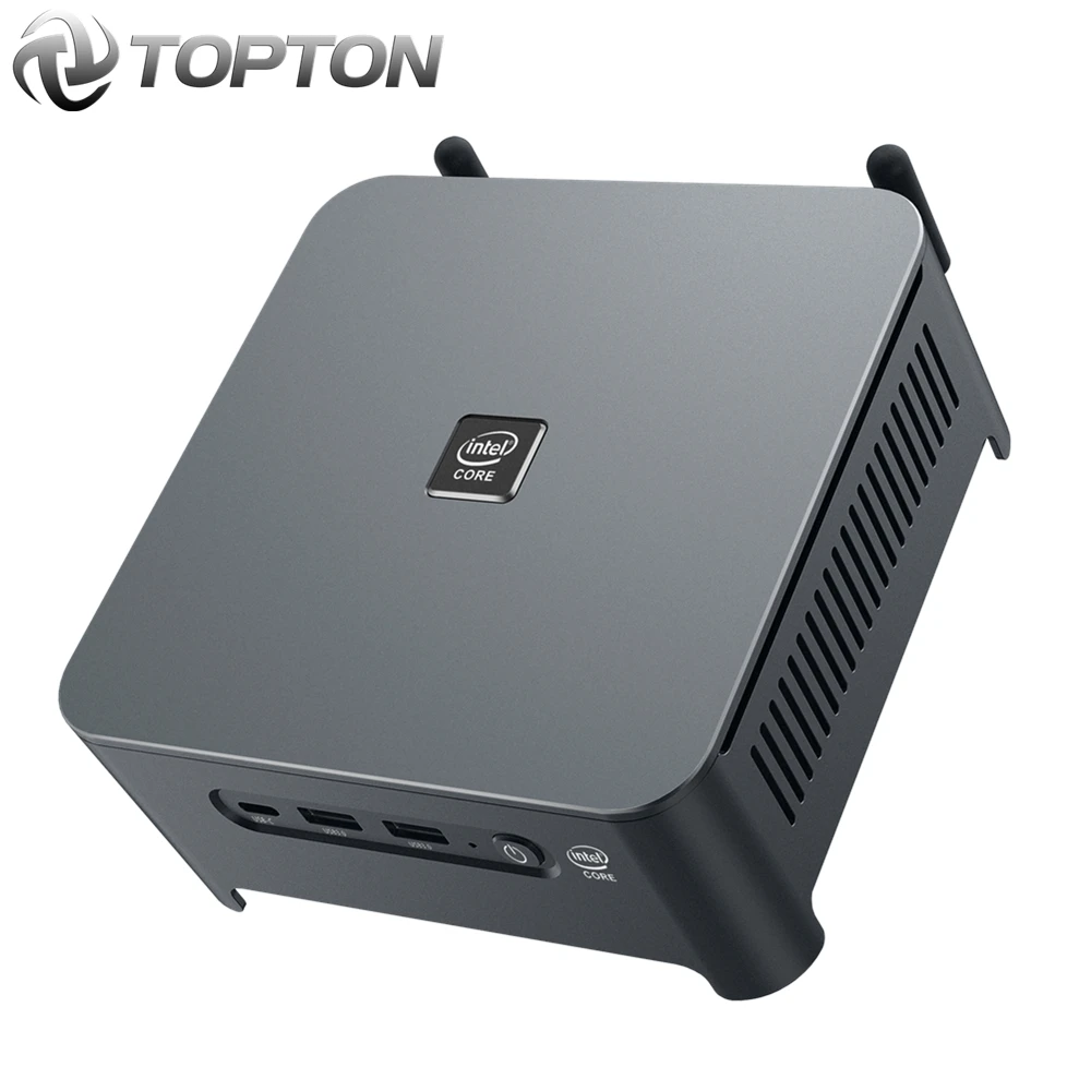 TOPTON-Mini PC con Windows 10, Intel i9 10880H, 8 núcleos, 16 hilos, 2 * DDR4, 2 * M.2, NVME, 2 * Lan, Barebone, PC, DP, HDMI, HTPC, NUC, 4K