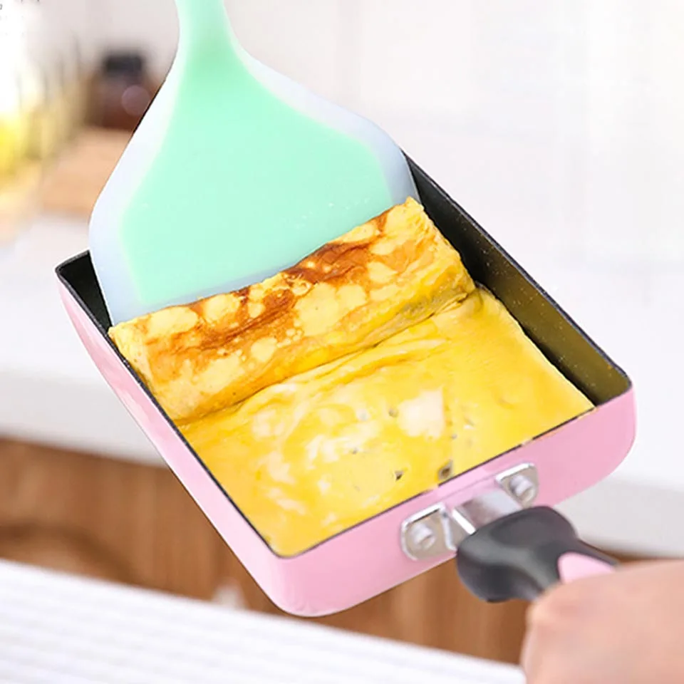 TEENRA Aluminium Alloy Fried Eggs Pans Japanese-Style Pancake Egg Pot Non-Stick Frying Pan Cookware Kitchen Tools