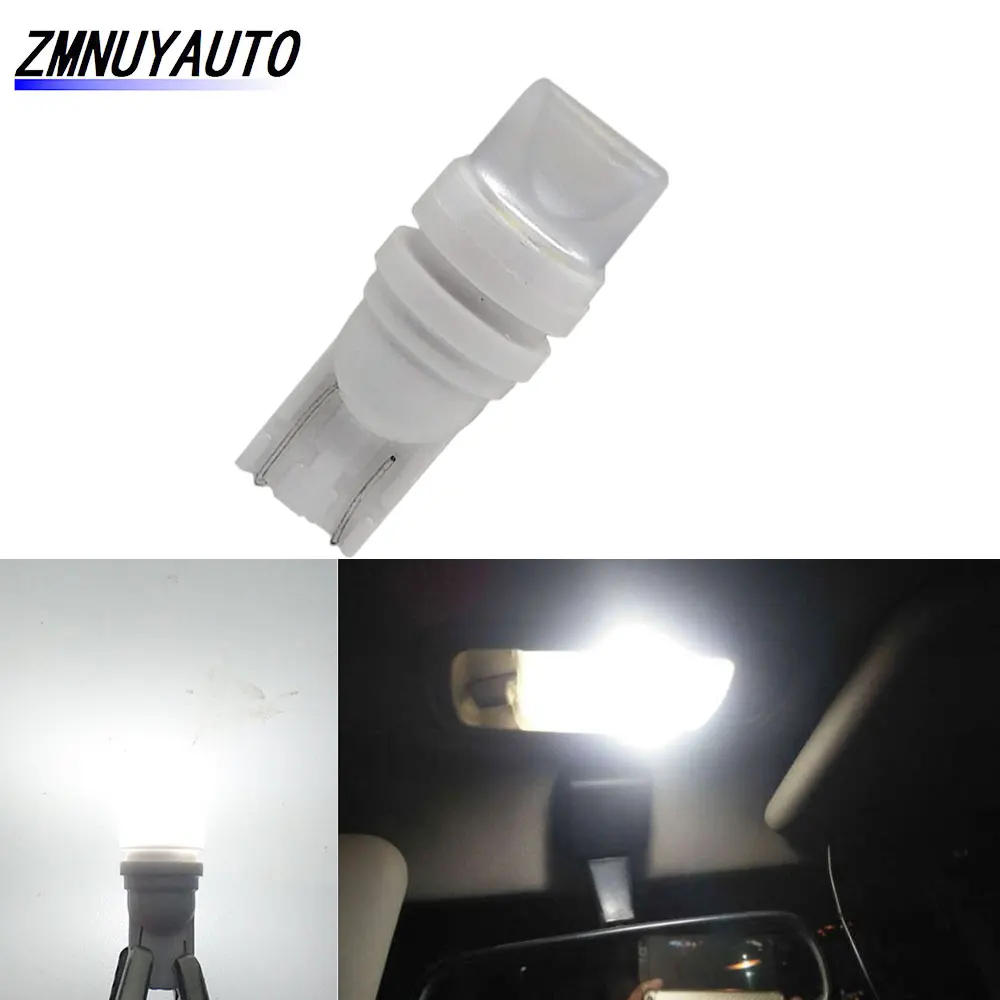 

1PCS W5W T10 LED 5730 Chip Ceramic lens White Red Yellow WY5W 194 168 Car Dome License Map Lamp Auto Wedge Parking Bulb 12V