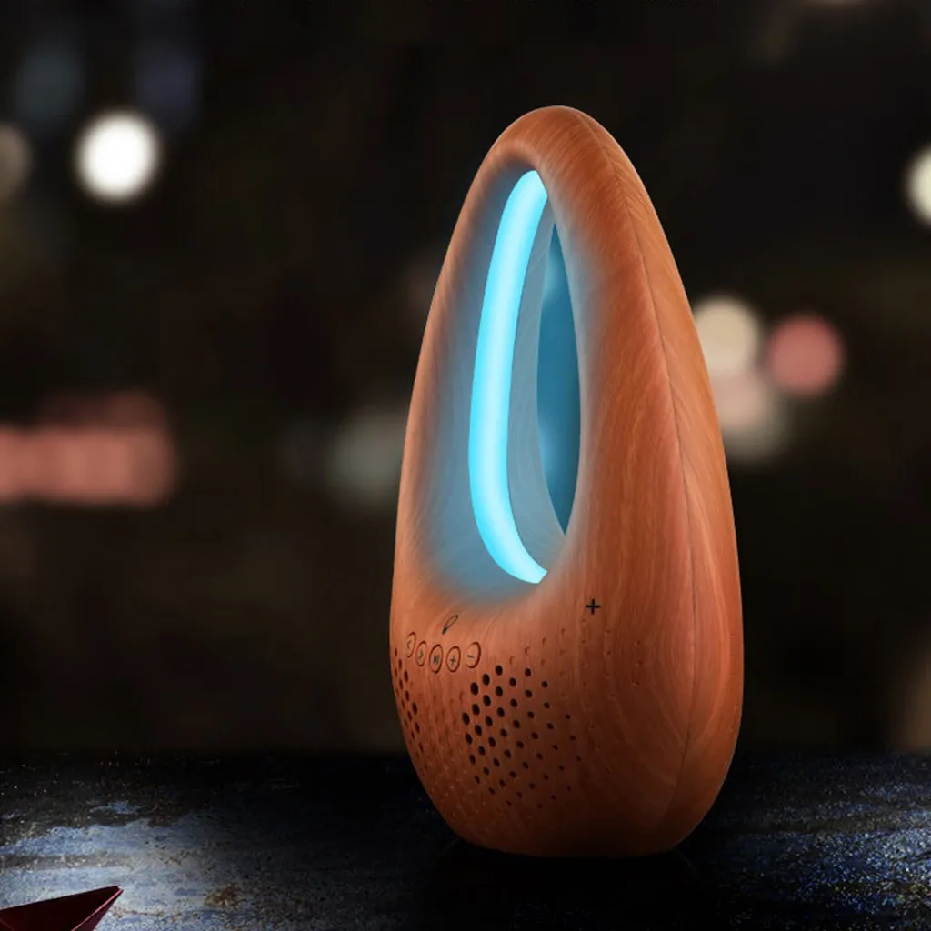 yAyusi V8 Hifi Stereo Portable Bluetooth Speaker Lamp Wireless Speaker Loudspeaker Stereo Outdoor Column Loudspeaker#B