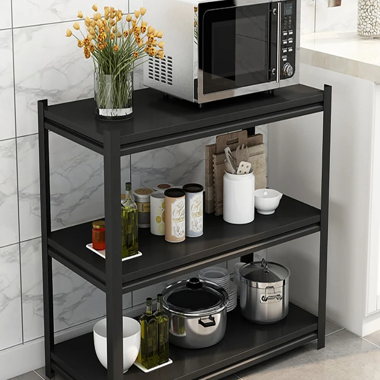 

Kitchen rack landing multi-layer microwave oven shelf storage rack shelf metal cupboard